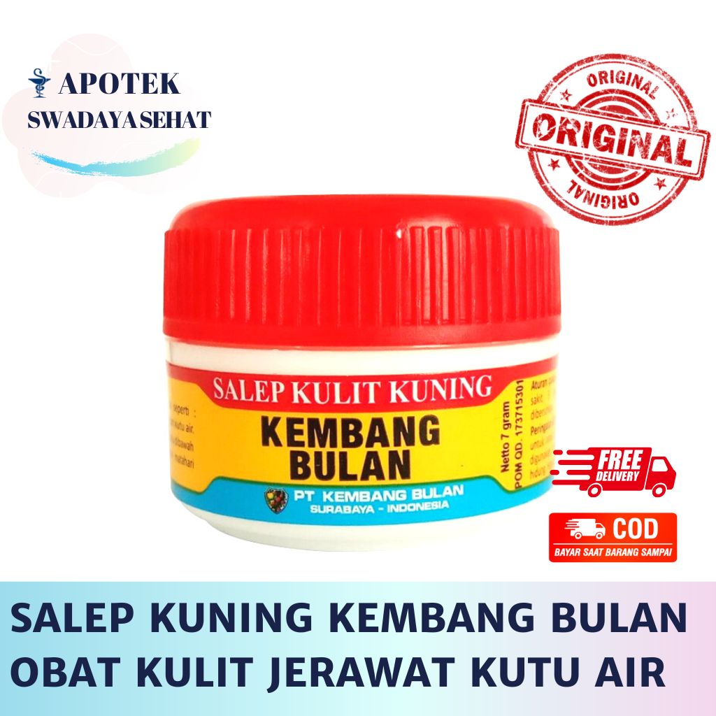 SALEP KUNING KEMBANG BULAN 7 GR - Obat Kulit Jerawat Panu Kutu Air