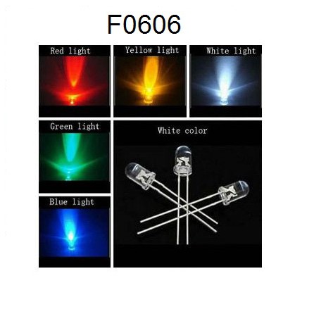 Lampu LED Jagung transparan Ultra Bright 5mm Round LED Diode F5 Led Dioda kedip