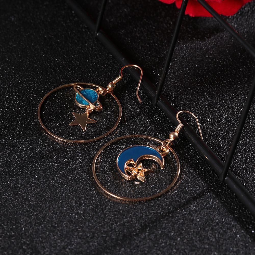 R-flower Symphony Earrings Geometric Atmosphere Liontin Berlebihan