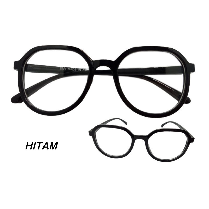 Kacamata Anak Kecil Kacamata Transpran Bening Kacamata Anak Laki Laki Kacamata Anak Perempuan Lensa Bening Gaya Keren Cowok Perempuan KIds Glasses Unisex Eye Protection COD Bayar Ditempat-5