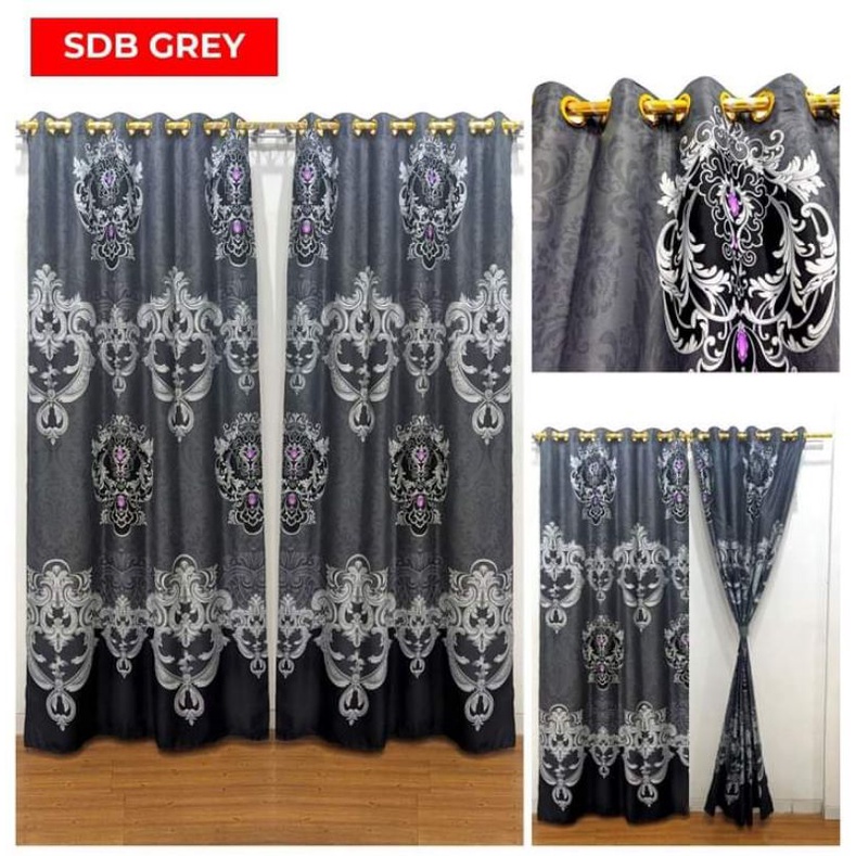 Gorden Smokering/ukuran 135 x 220cm /Gorden polos /Gorden cantik/Gorden pintu dan jendela