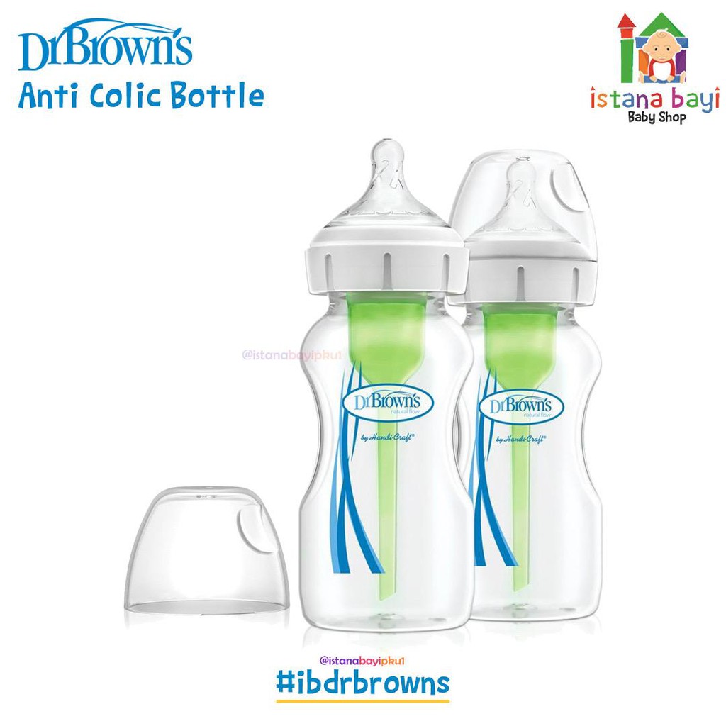 Dr.Brown's Options bottle Wide Neck 270 ml x 2/Botol Susu WB92600