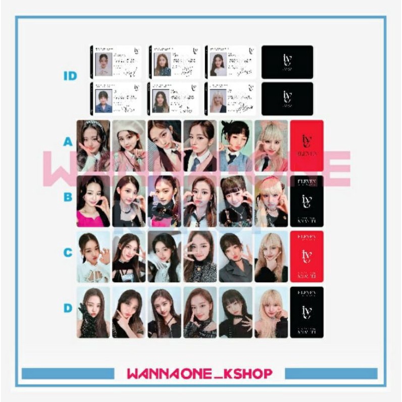 photocard IVE eleven yujin gaeul rei wonyoung liz leeseo