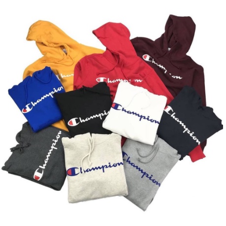 Champion Hoodie Script Logo Original