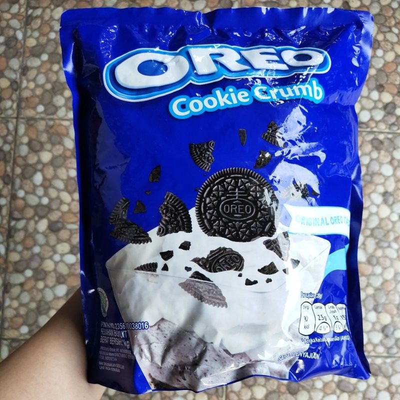 

OREO COOKIE CRUMB ORIGINAL TASTE (REMAHAN BISKUIT) 1KG