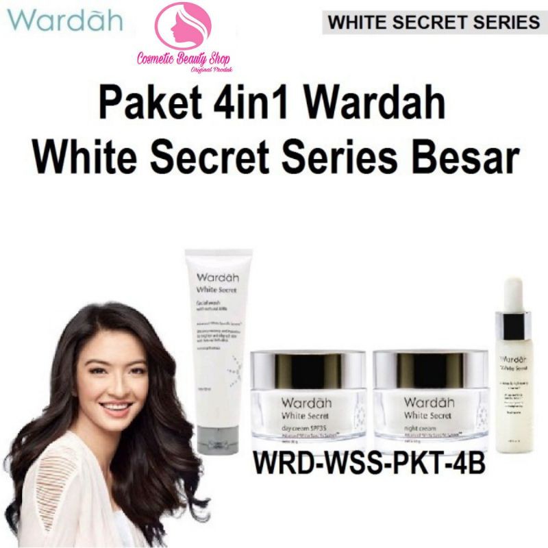 Paket Hemat Wardah 4in1 Skin Care White Secret Series Besar Original Bpom