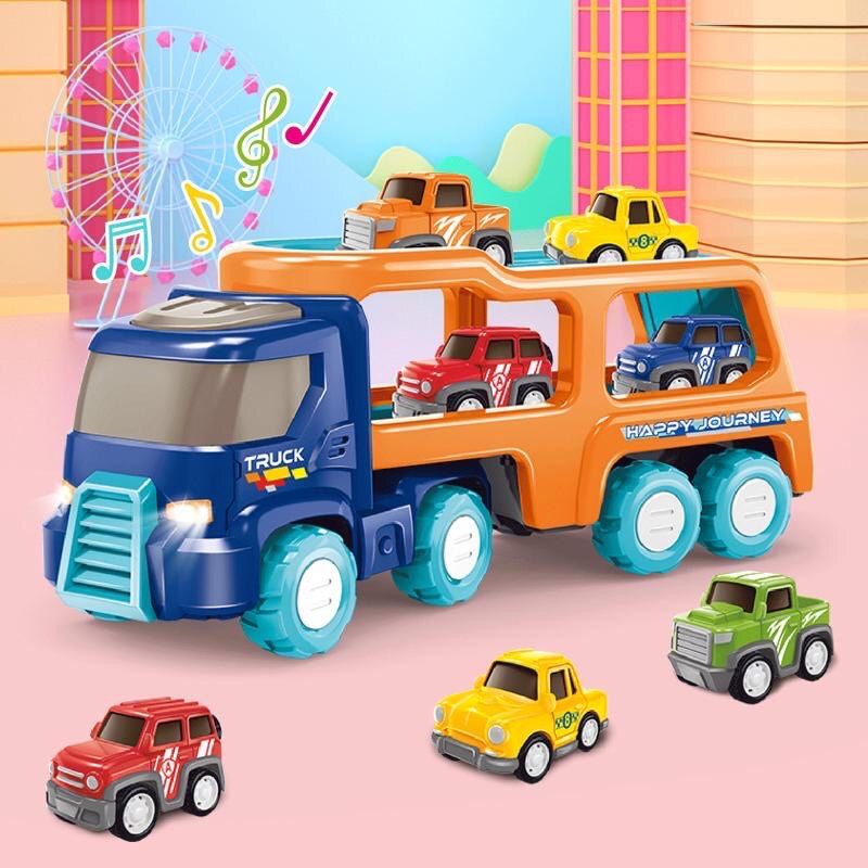 Mainan Mobil Truk Besar - Transport Cars - Mainan Mobil Kontainer set kualitas premium