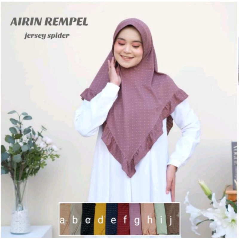 hijab rempel polka ori ALLINE