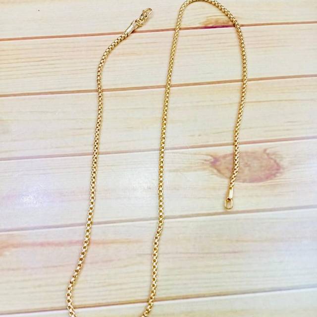Kalung wanita //kalung italy bulat //perhiasan //kalung pajang 45cm