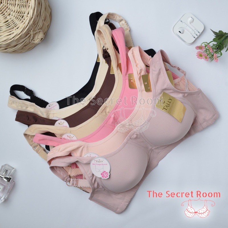 TALLY BRA BH 001 I TANPA KAWAT I BUSA TIPIS I CUP C | SIZE 36-42