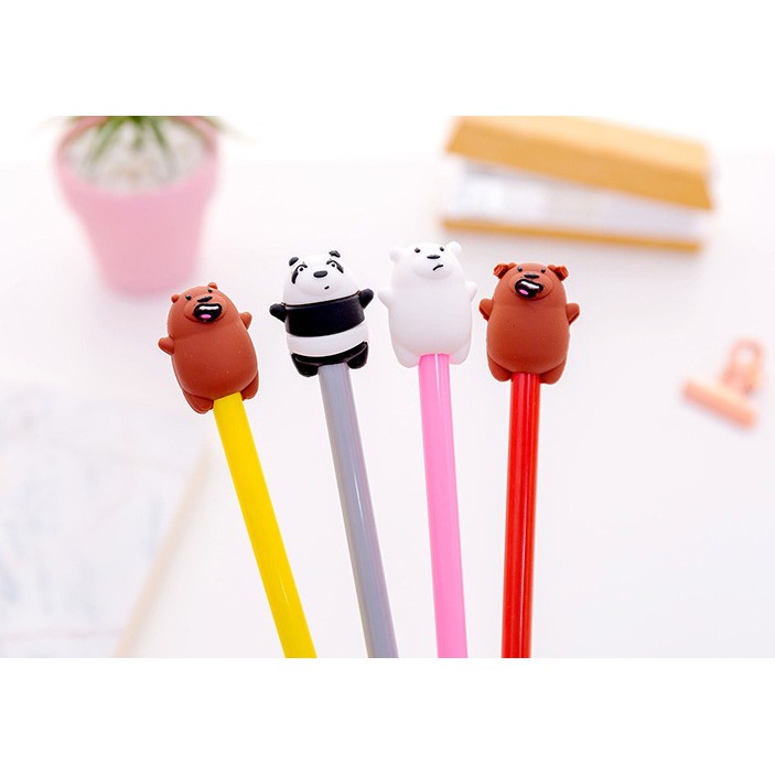 Pena Gel Murah we are bare bear / Pena Tinta Gel Bare Bear / Pena Ink Gel Bare Bear / Pena We Bare Bear / INK GEL PEN WE ARE BARE BEARS / pena Tinta Gel Bare Bears MURAH