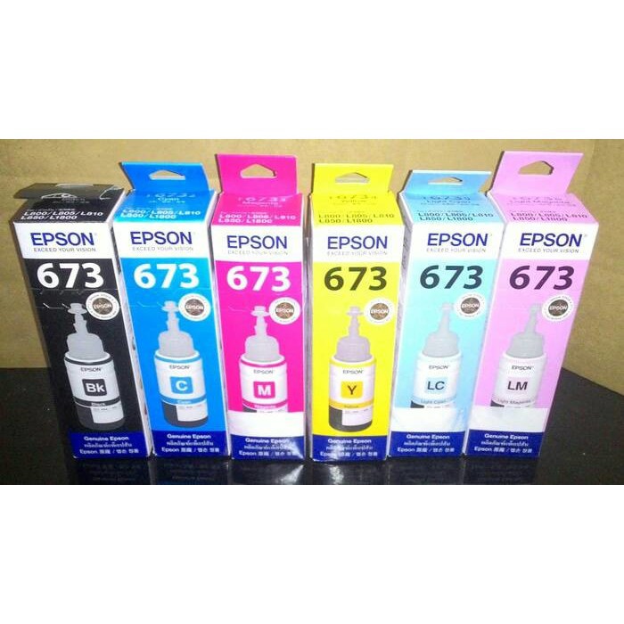 Ink Epson 6731 Black/ 6732 Cyan/ 6733 Magenta/ 6734 Yellow/ 6735 Light Cyan/ 6736 Light Magenta