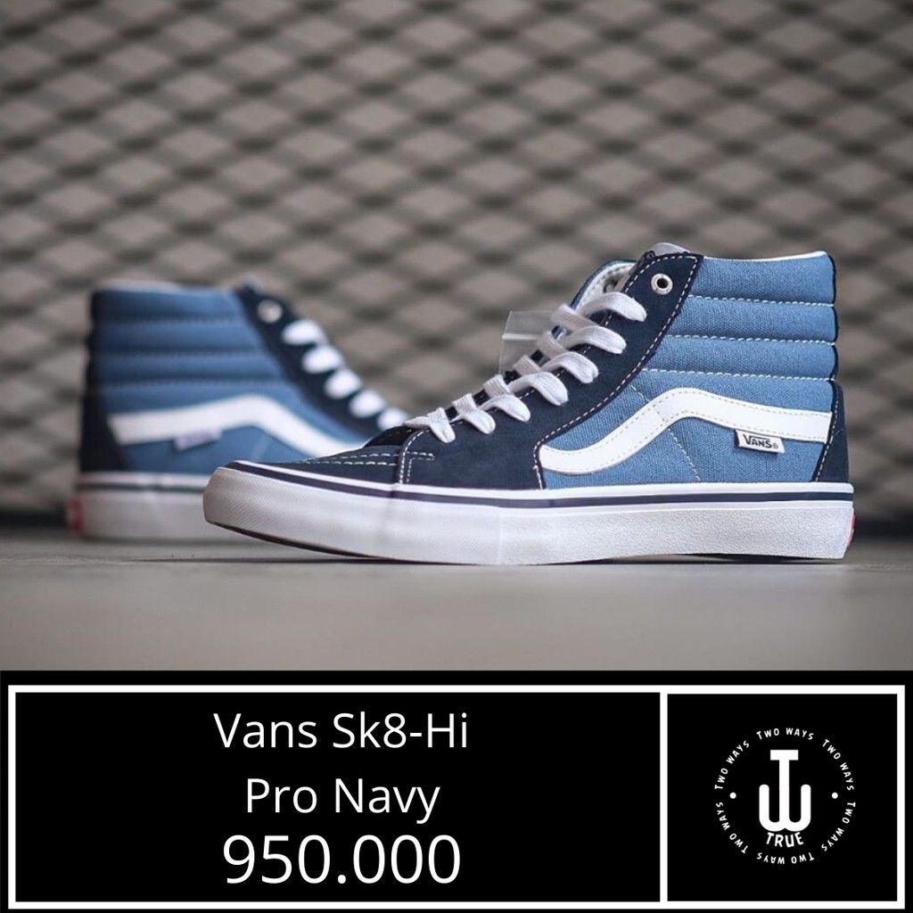 vans sk8 hi navy pro