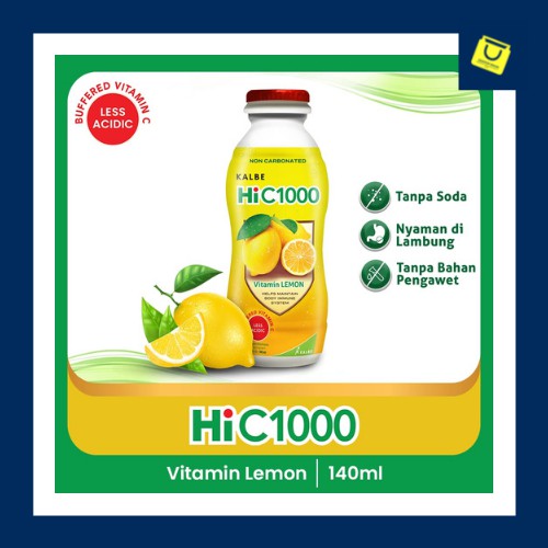 

HiC1000 / Hi C 1000 / Vitamin Lemon / Vitamin Orange / Vitamin C / Vitamin Lemon Orange 140ml /Kalbe