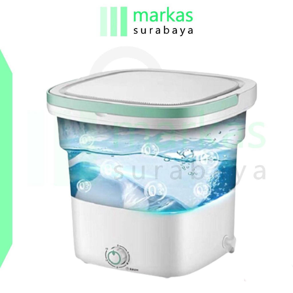 MARKAS HL0356 Mesin Cuci Lipat Mini Portable Folding Washing Machine Kapasitas 2.8kg