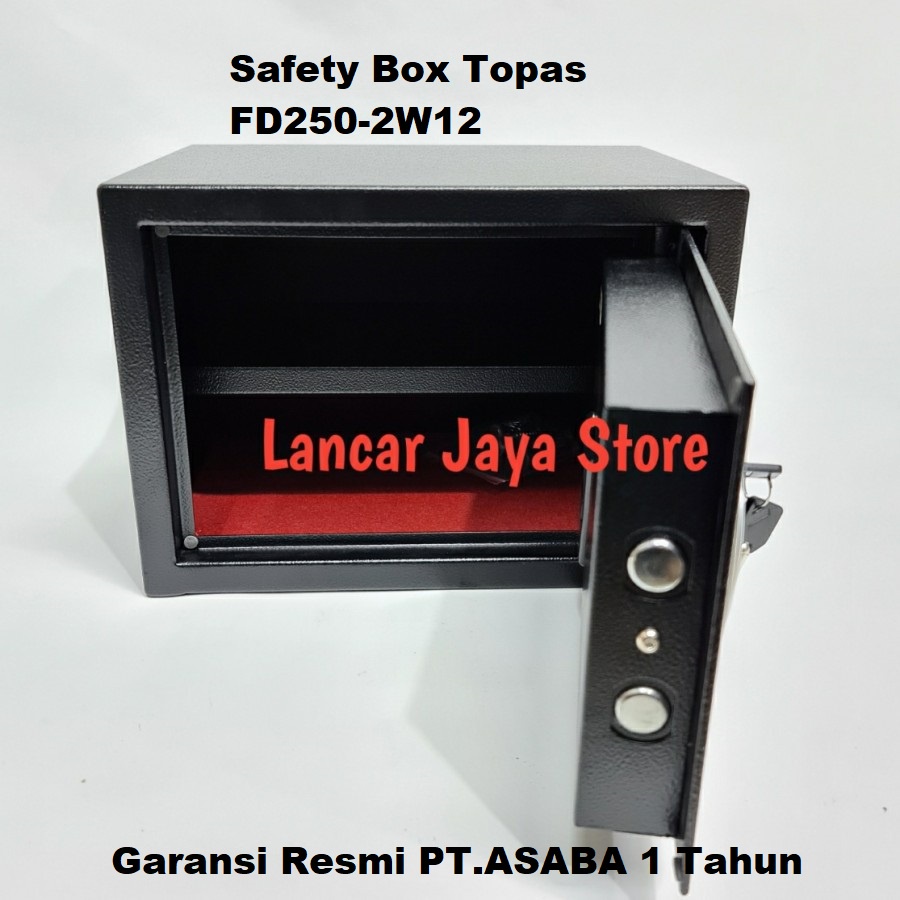 Safe Deposit Box/Cash Box/Safety Box/Brankas Digital Topas FD250-2W12 - Hitam