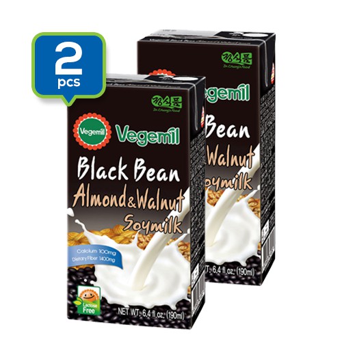 

Vegemil Black Bean Almond & Walnut Soymilk - 190ml/2pcs