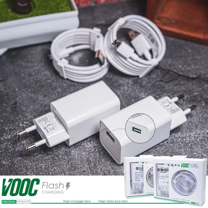 Charger Oppo F5 F1s F1+ F7 F9 A1k Vooc Fast Charging Micro Original