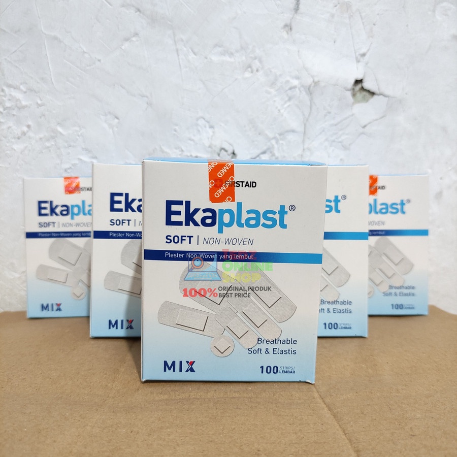 Onemed Plaster Luka Non Woven Ekaplast Soft Mix isi 100 pcs