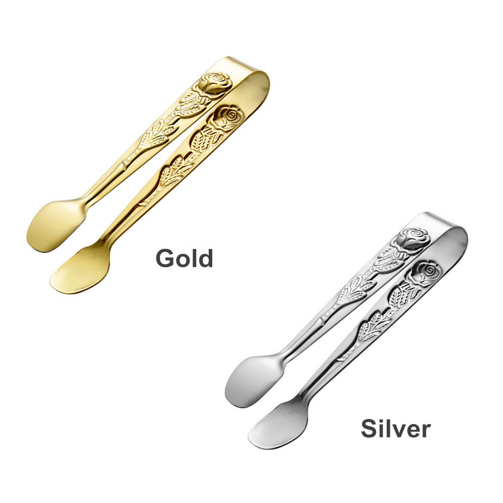 Suyou Klip Penjepit Gula / Es Batu / Kopi / Makanan Bahan Stainless Steel Gaya Vintage Untuk Dapur