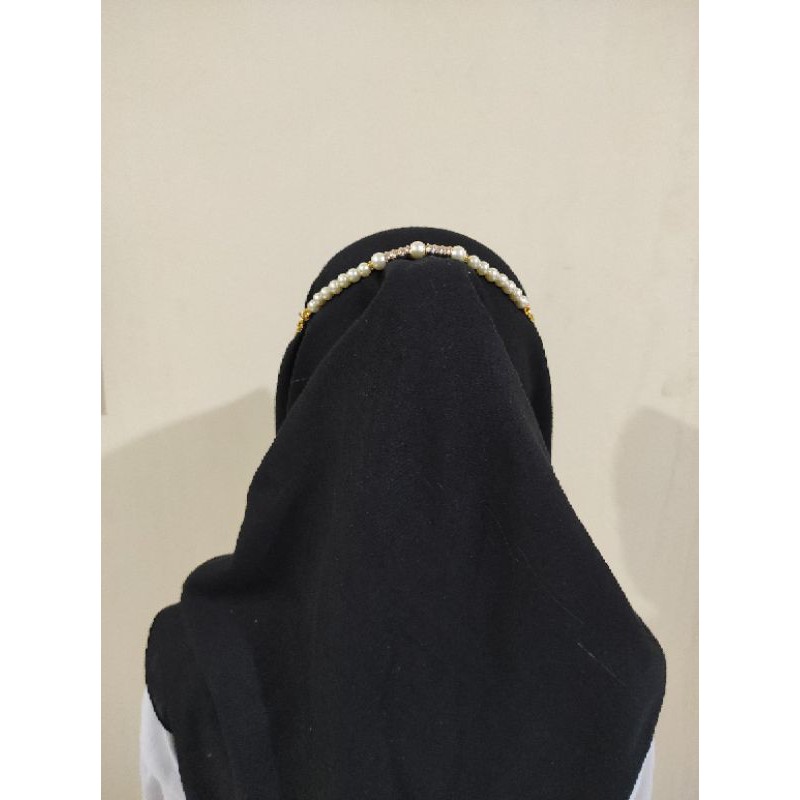 Konektor Masker Hijab Mask Connector Extender Pearl Golden Pipe Series