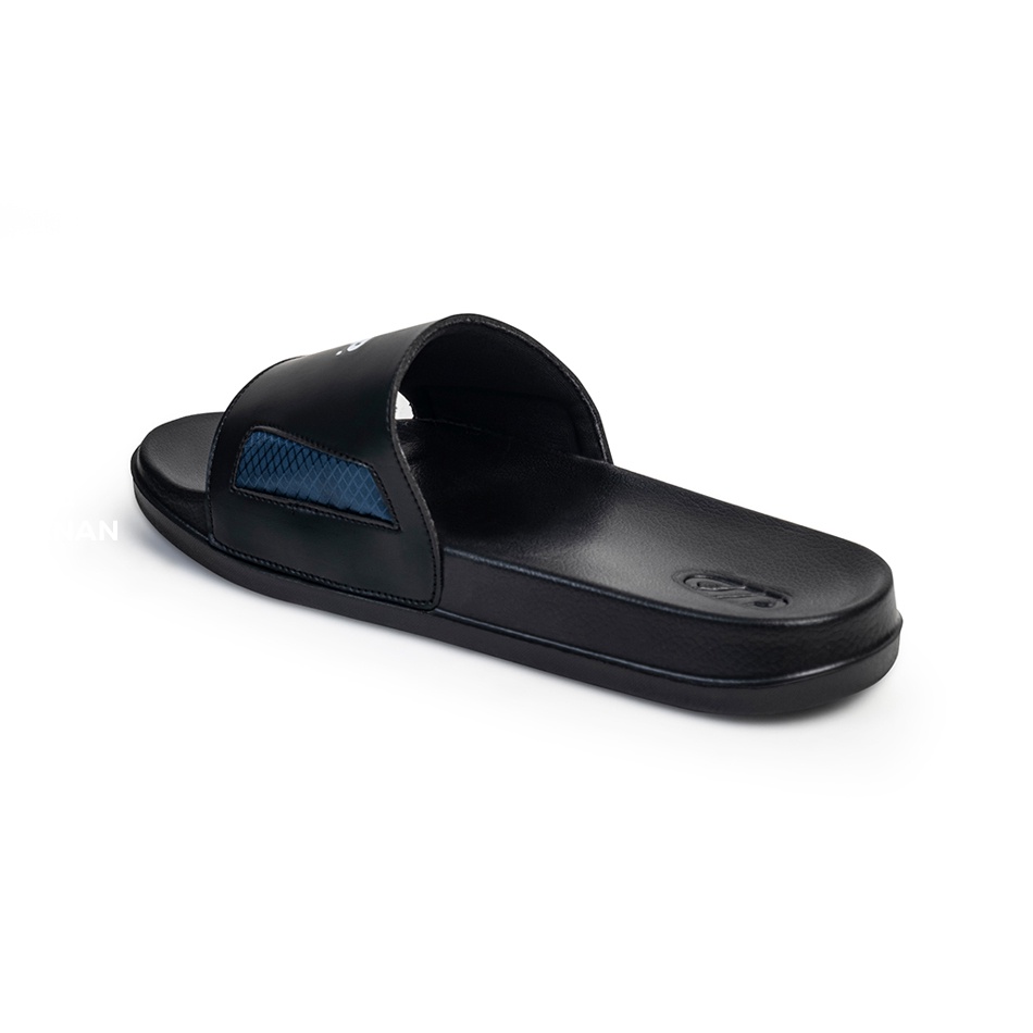 DAZZLE NAVY ORIGINAL x FOOTSTEP Sandal Casual Hitam Pria Sendal Slide Jalan Santai Harian Slippers Hangout Main Lebaran Slop Selop Karet Anti Slip Premium Slip On Remaja Dewasa Flip Flop Kerja Formal Sport Fashion Footwear Keren Terbaru Kekinian Branded