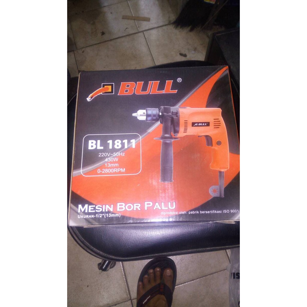 BULL BL 118 13 mm mesin bor tangan palu / beton