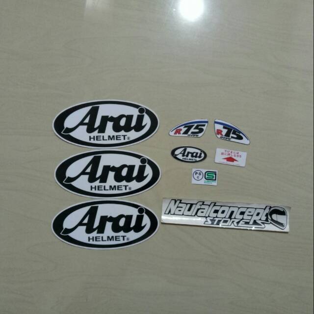 

Stiker set arai