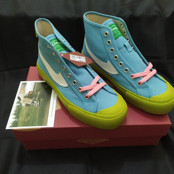 SEPATU COMPASS MATCHA BLUE HIGH SIZE 40 FDF321355E