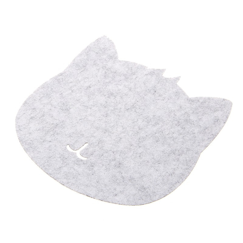 CRE  Universal Thicken Mouse Pad Felt Cloth 200x200x3mm Cute Cat Mouse Pad Mat