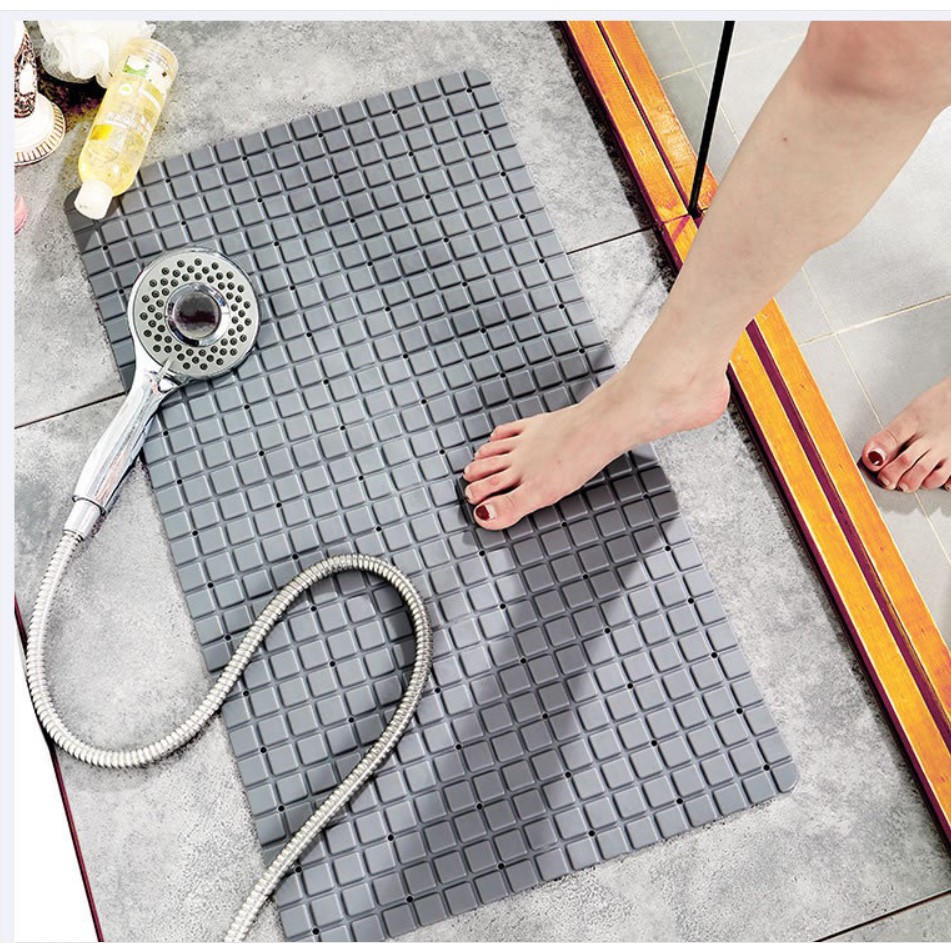 SUDOKU Shower Bath Mat / Keset  Kamar Mandi PVC Anti Slip Suction Cup