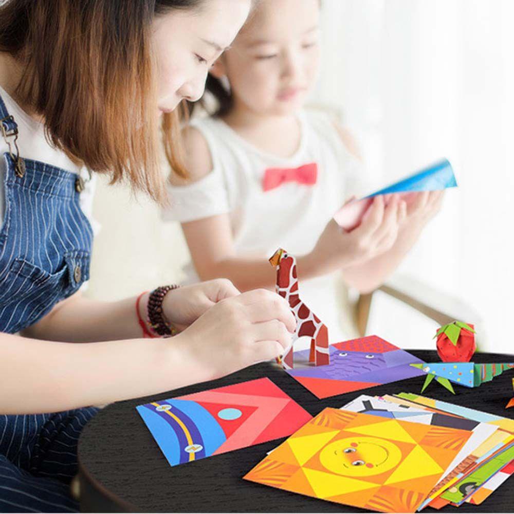 Lanfy Origami 3D Kreatif Anak Kertas Seni Buku Bayi Edukasi Hand-cut Paper Handmade Paper