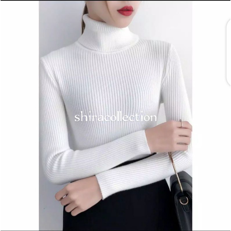 SWEATER RAJUT WANITA KERAH TINGGI/ATASAN KERAH TINGGI WANITA/ATASAN WANITA/SWEATER WANITA