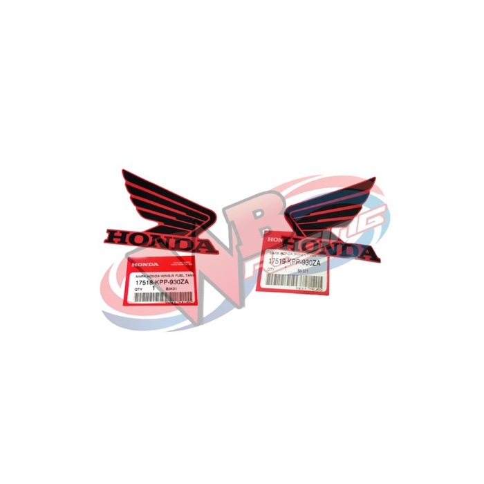 Stiker Logo Tangki Honda CBR 150 Old Warna Merah Tahun 2005 Original