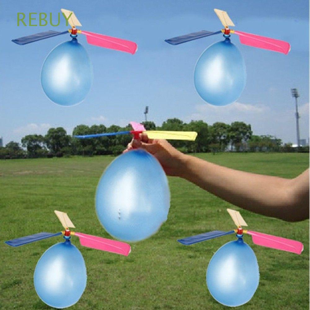 Rebuy Mainan Helikopter Balon Terbang Portable Warna-Warni Untuk Edukasi Anak