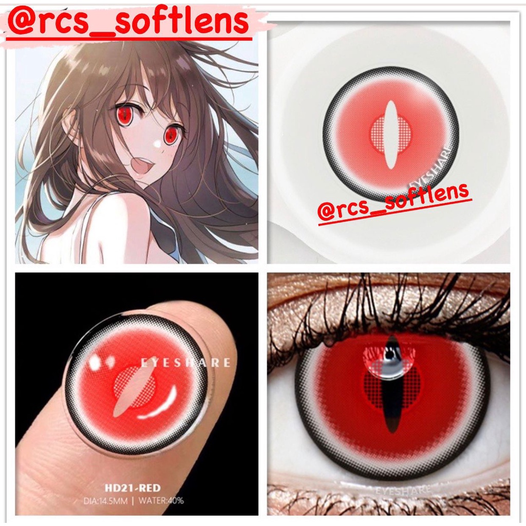 RCS ✅ NEW Softlens  cosplay merah softlens anime halloween