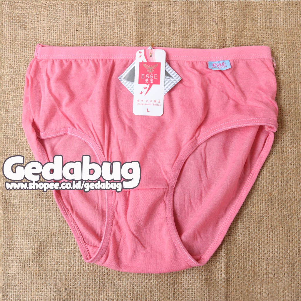 3 Pcs - CD Wanita ESSE Supersoft | Celana dalam wanita Murah Berkualitas | Gedabug