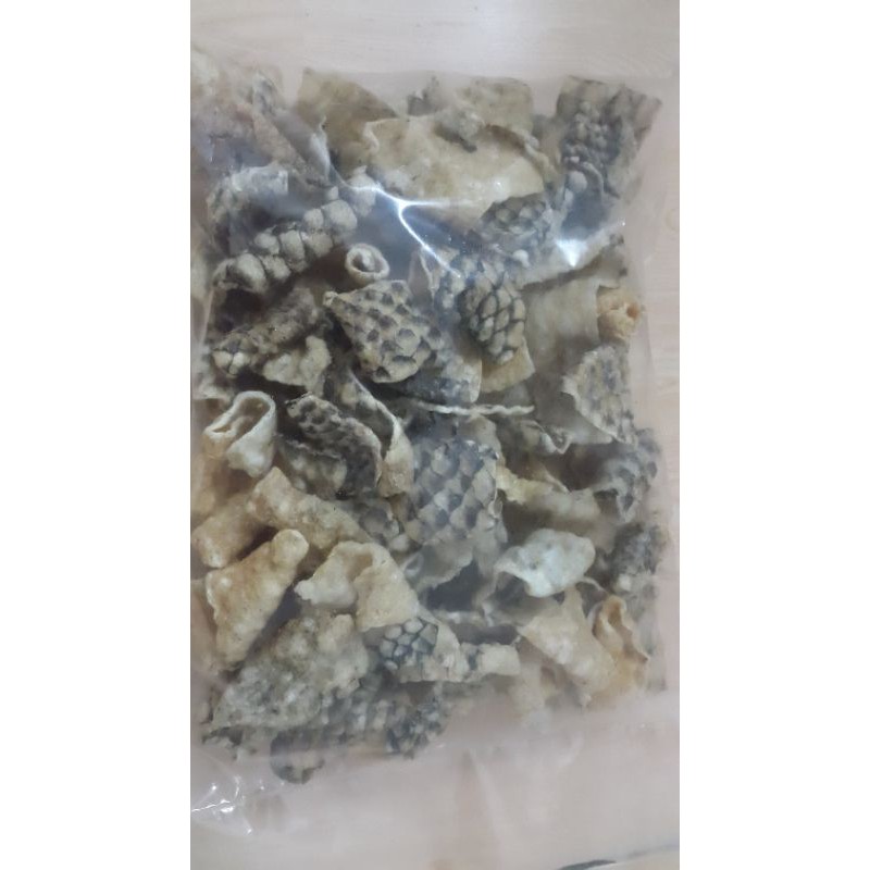 Jual Kerupuk Krupuk Kulit Ikan Kakap Siap Makan Snack Camilam Cemilan