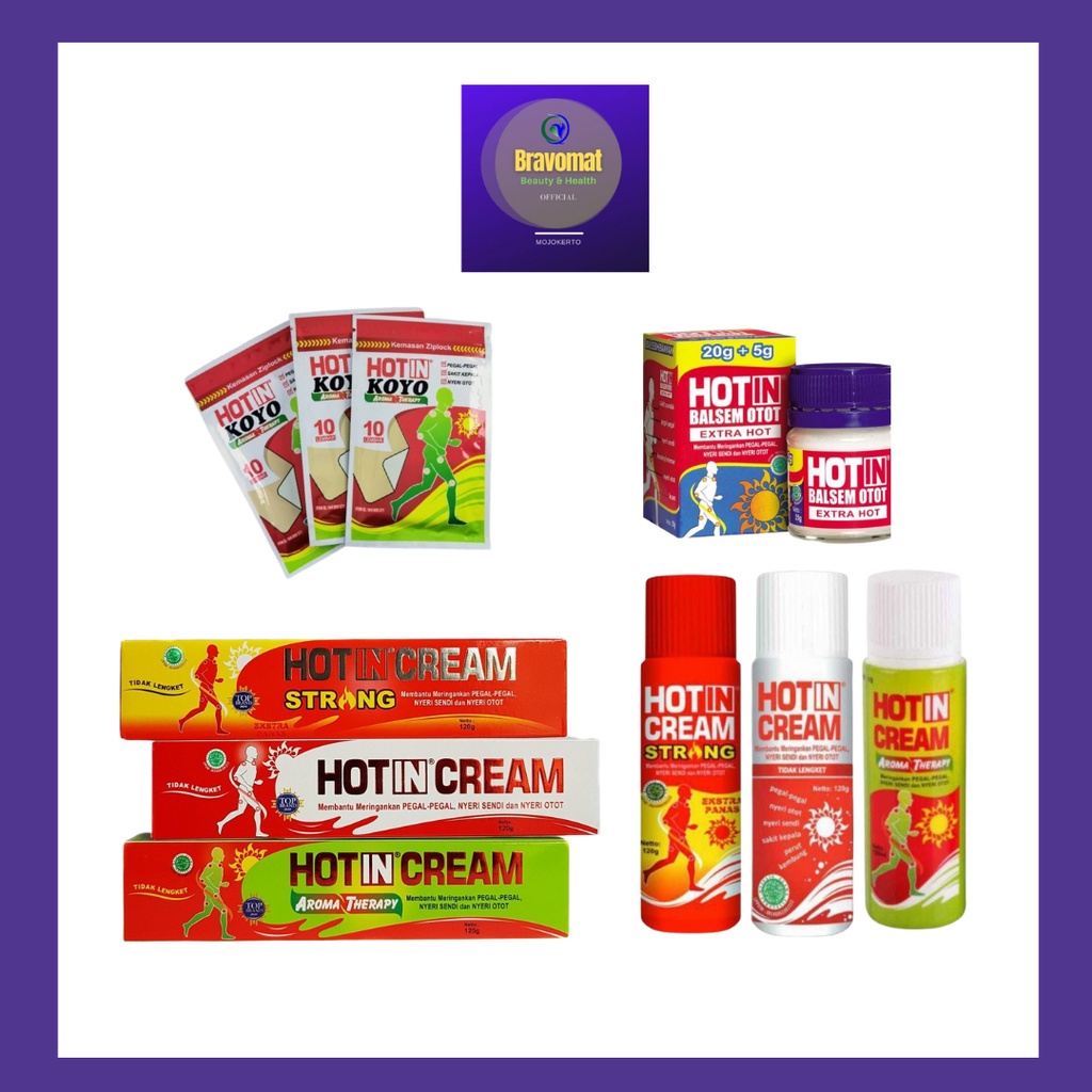 Hot in Cream Tube/ Hot in Cream Botol/ Hot in Balsem/ Hot in Koyo