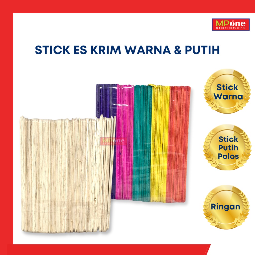 

Stick Es Krim / Stik Es Krim Kerajinan Tangan / Stick Es Krim Warna