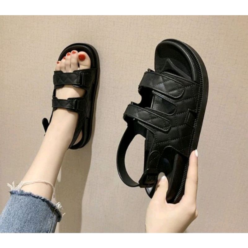 Sandal Tali JULIA / Sandal Import 2 ban Pinel Balance 1728 (Hitam)