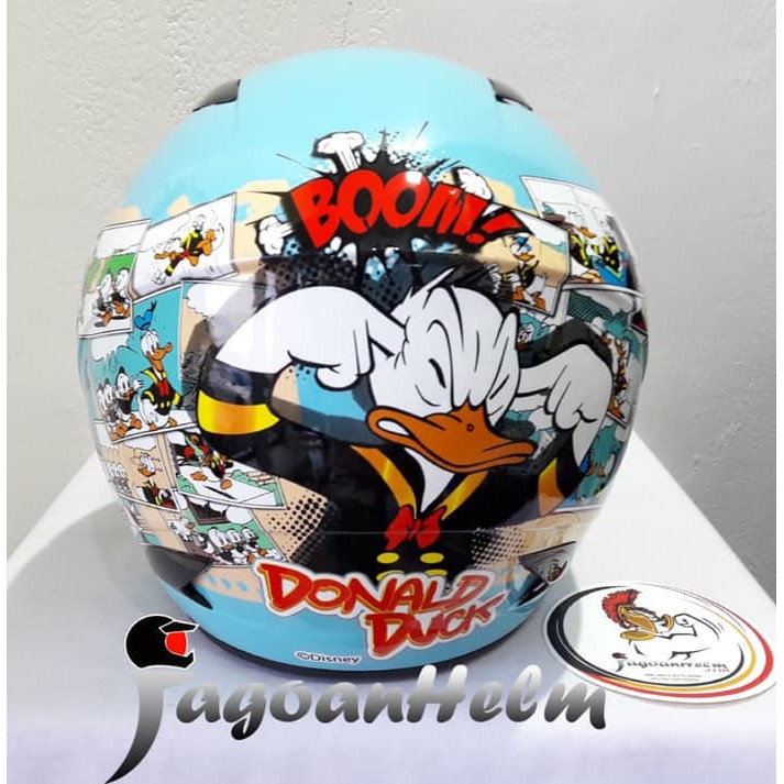 MDS Helm DONALD #01 | Blue PASTEL WHite | MIckey Classic - Dewasa