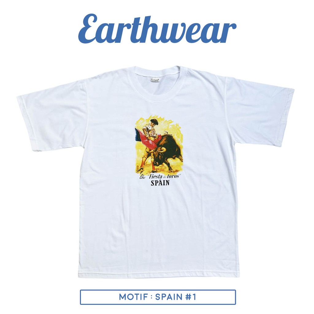 T-Shirt (Kaos Oblong) Earthwear uk XL Dewasa Jumbo Cewek Cowok Unisex combed 30s