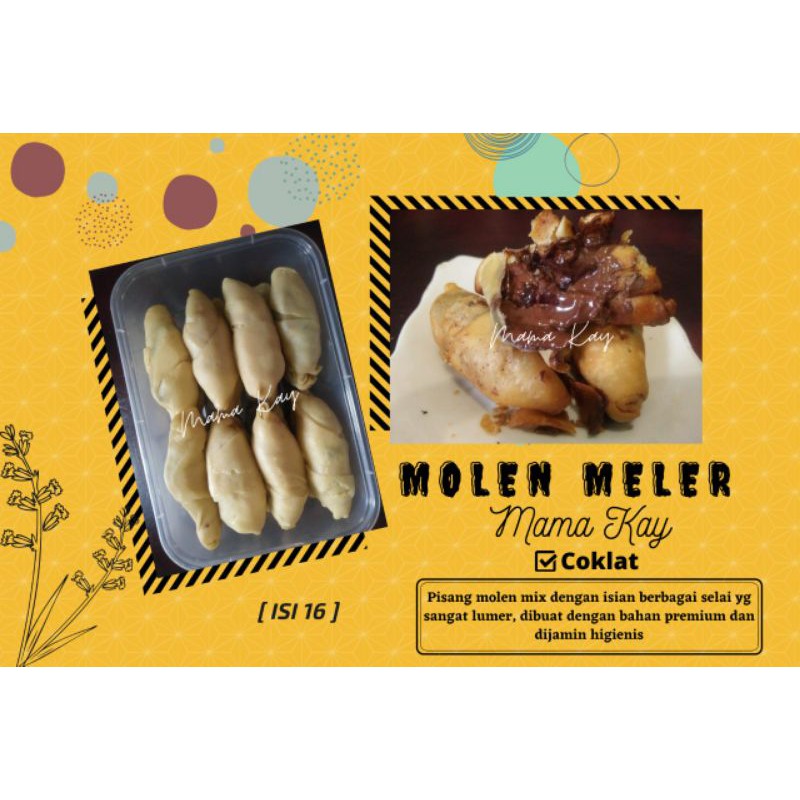 

NOB MAMA KAY MOLEN PISANG COKELAT MELER ISI 16