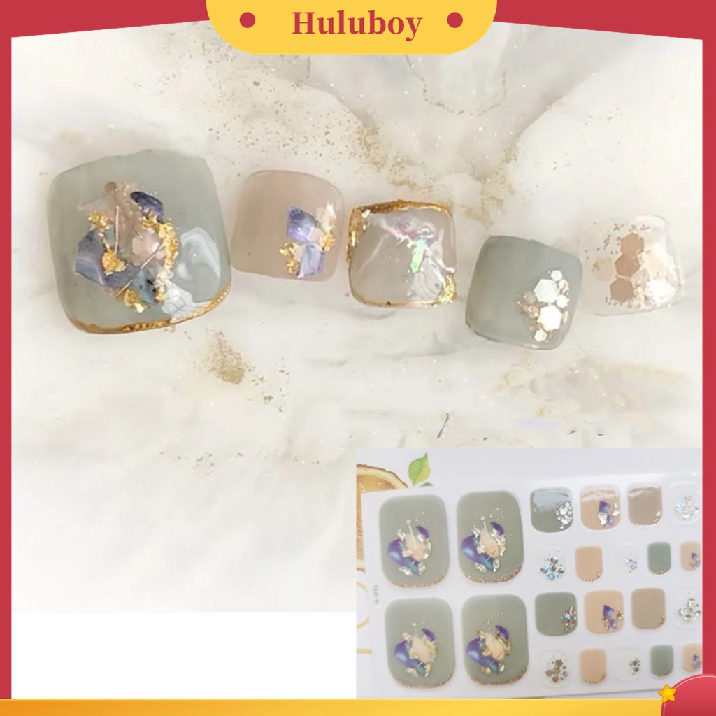 Huluboy Huluboy♡ Stiker Kuku Dengan Perekat Untuk Dekorasi Nail Art Wanita