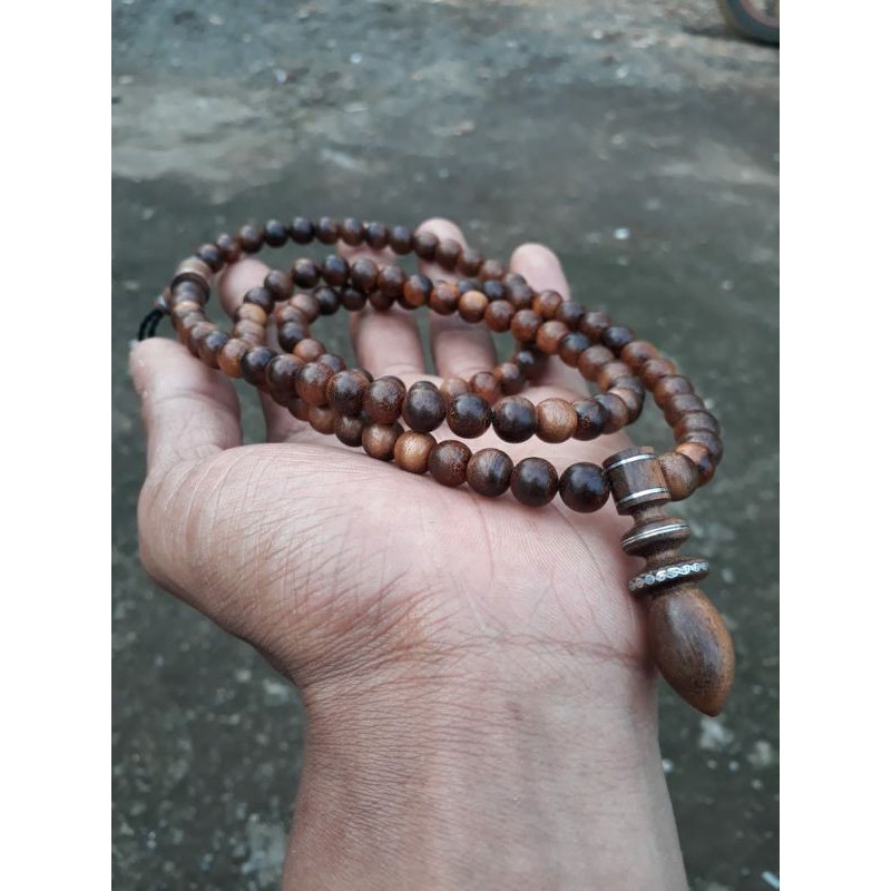 kalung kemuning hitam original bahan kayu pilihan