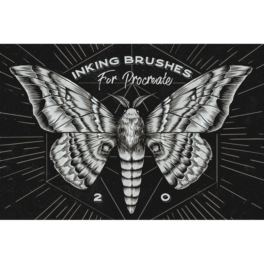 Procreate Brush - Procreate Inking Brushes Set of 20