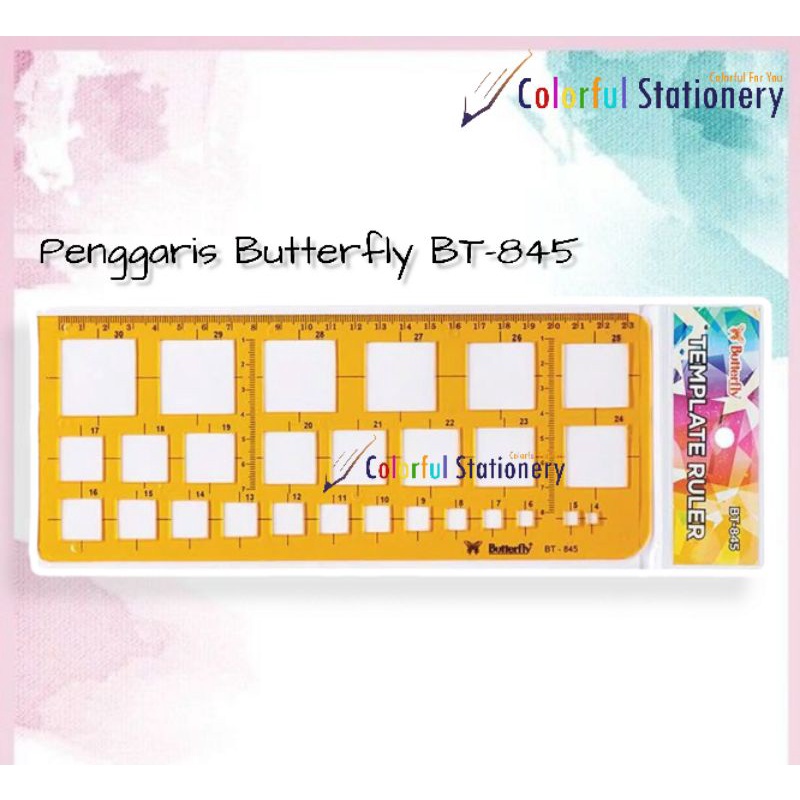 

Penggaris / Mistar / Cetakan Butterfly BT-845