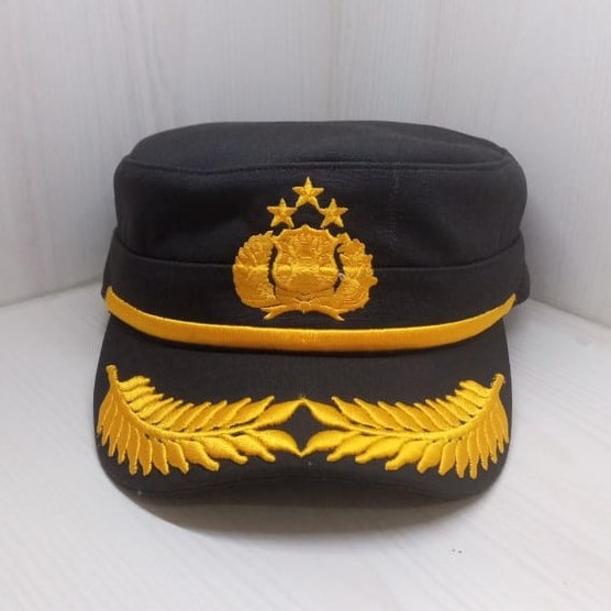 Topi Komando POLRI Pamen Coklat