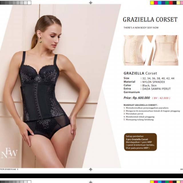 Fashion Fiori pakaian dalam GRAZIELLA CORSET
